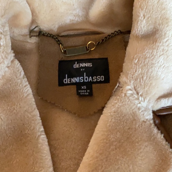 Practically new Dennis Basso  suede look long coat - Picture 3 of 7
